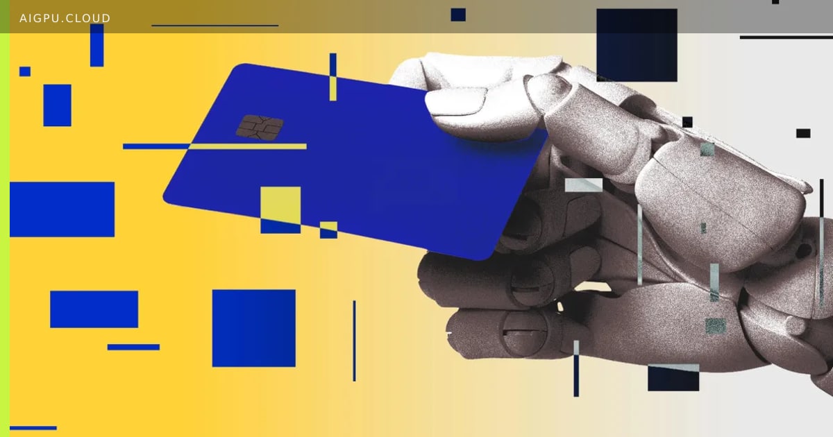 رسم توضيحي لوكيل تسوق ذكي يواجه واجهة متجر مقفلة