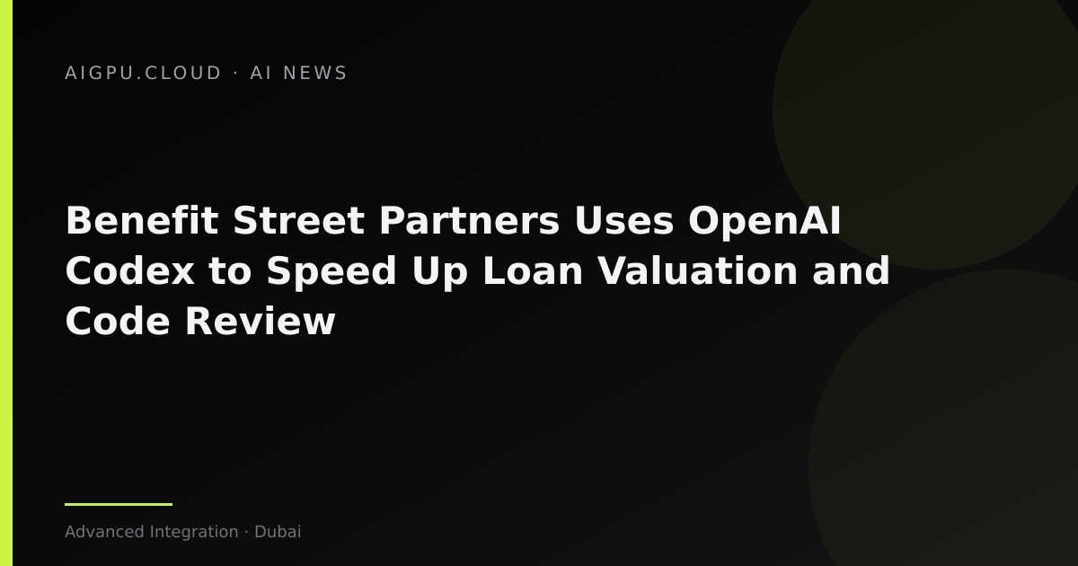 Illustration of AI-powered code assistance streamlining loan valuation at Benefit Street Partners
