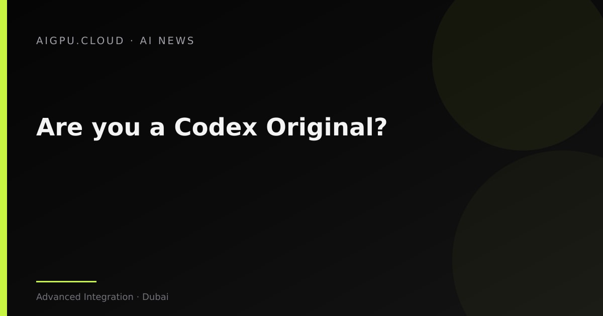 شعار برنامج Codex Originals من OpenAI