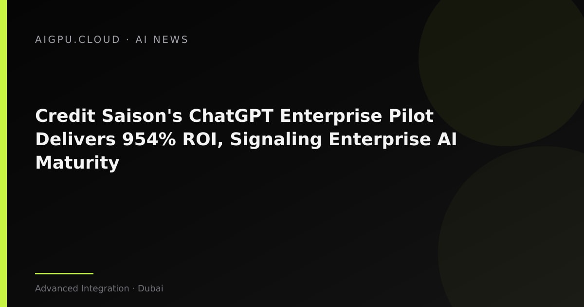 Credit Saison enterprise AI adoption dashboard showing ROI metrics