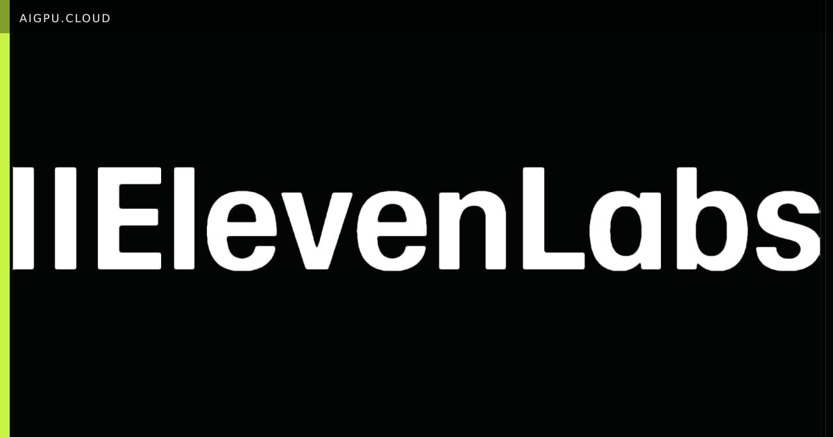 شعار ElevenLabs مع مخطط يوضح ارتفاع التقييم