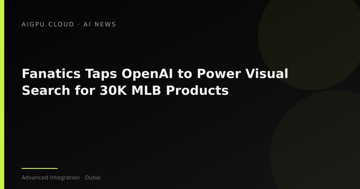 Fanatics Shop the Look interface showing AI-powered visual product matching for MLB merchandise