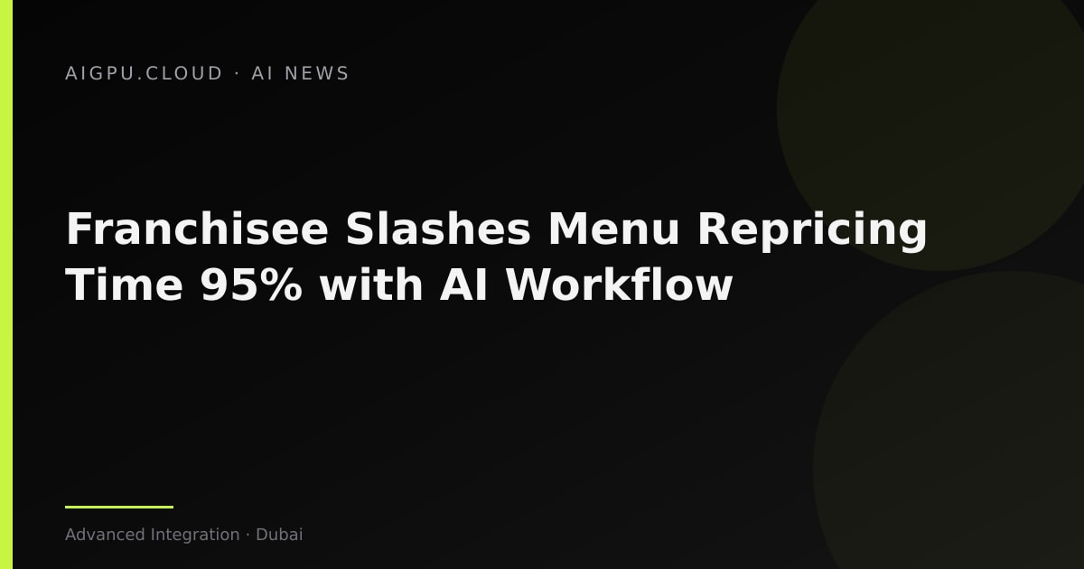 Franchise owner reviewing AI-generated financial dashboard on laptop