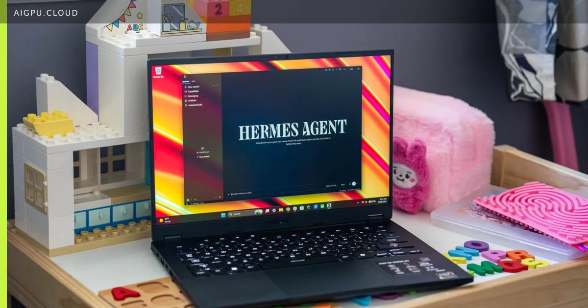 جهاز Mac Studio M5 Ultra يشغل استدلال LLM محليًا مع واجهة Hermes Agent