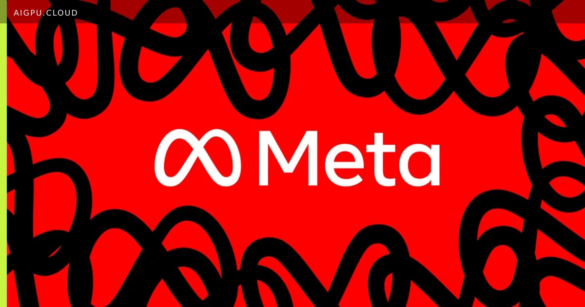 Meta logo with a pause symbol over business terms document