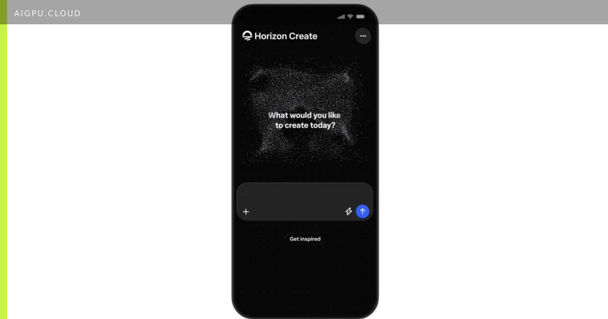 واجهة تطوير ألعاب الذكاء الاصطناعي Meta Horizon Create Studio على هاتف محمول