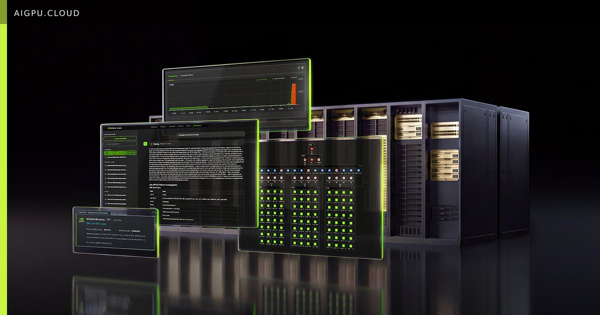 NVIDIA Minerva dashboard displaying real‑time AI factory telemetry and knowledge graph