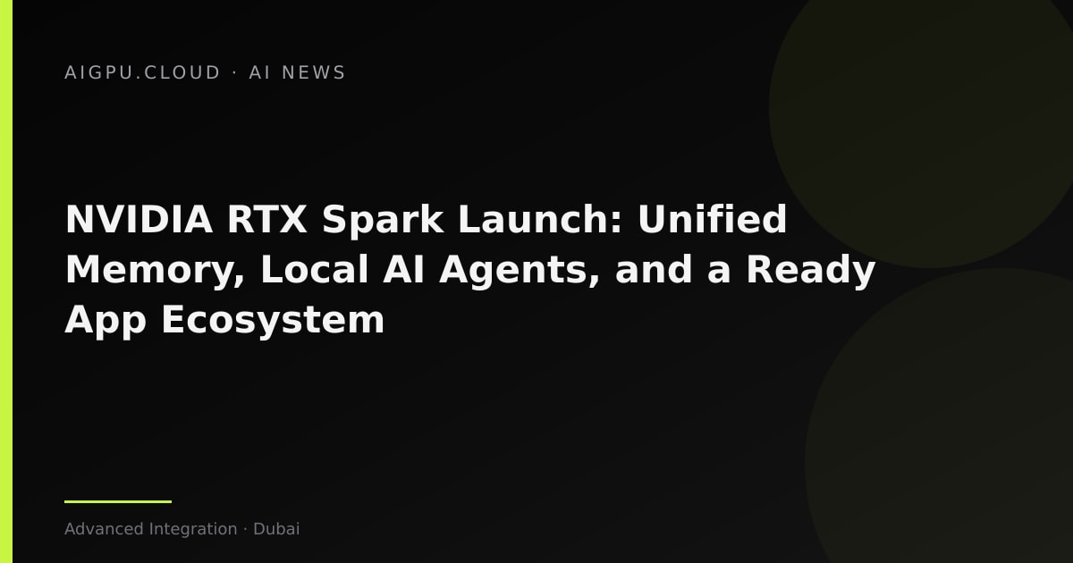 جهاز كمبيوتر محمول NVIDIA RTX Spark يعرض الذاكرة الموحدة وقدرة الحوسبة بالذكاء الاصطناعي