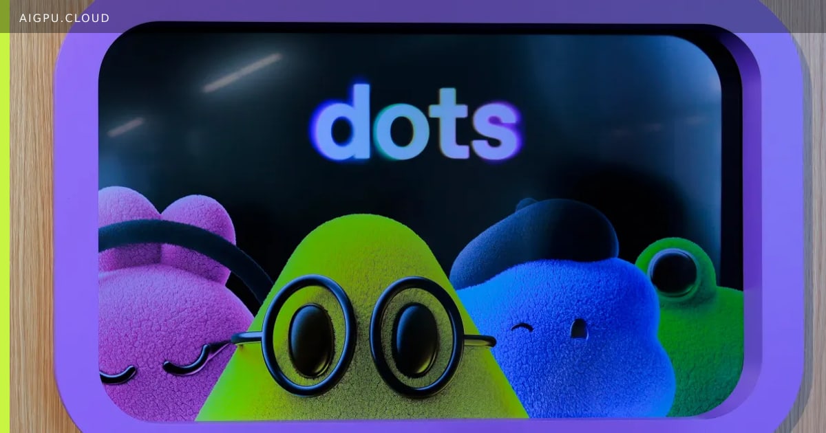 عرض وكيل Dots من OpenAI في مؤتمر DevDay 2026، كتل ملونة تمثل المساعد الذكي الجديد