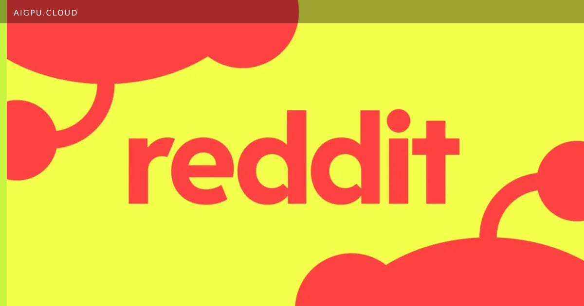Reddit logo with a crossed-out AI symbol and a multilingual warning sign