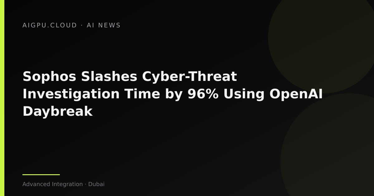محللو أمن سوفوس يراجعون تنبيهات التهديدات المدعومة بالذكاء الاصطناعي على لوحة معلومات مسرّعة بوحدة معالجة الرسومات