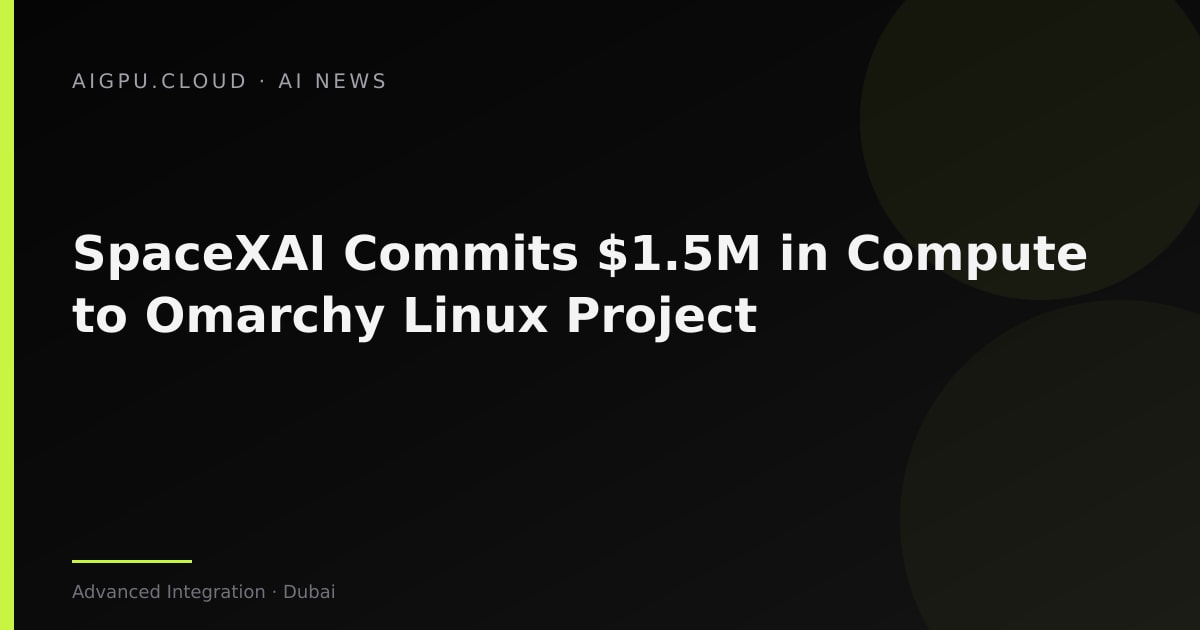 SpaceXAI logo alongside Omarchy Linux mascot