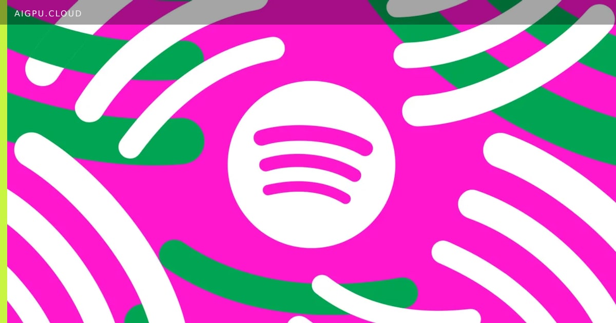 Illustration of a music streaming interface with AI-generated tracks being filtered out